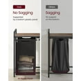 thumbnail image 6 of 46L Laundry Hamper with Shelf Laundry Basket Laundry Sorter with 2 Pull-Out and Removable Bags Shelf Rustic Brown and Black, 6 of 7