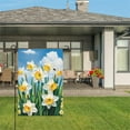 thumbnail image 3 of AMHNF Daffodils Linen Garden Flag 12x18 inch for Spring Summer Home Outdoor Garden Decoration, 3 of 5
