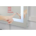 thumbnail image 3 of Elegant Decor Helios 42in x 60in Hardwired LED mirror with touch sensor and color changing temperature 3000K/4200K/6400K, 3 of 7