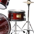 thumbnail image 4 of Mendini By Cecilio Kids Drum Set - Starter Drums Kit with Bass, Toms, Snare, Cymbal, Hi-Hat, Drumsticks & Seat - Musical Instruments Beginner Sets, Red Wine Drum Set, 4 of 4