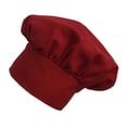 thumbnail image 1 of Adjustable Red Twill Chef's Hat, 1 of 4