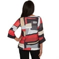 thumbnail image 2 of Alfred Dunner Womens Knit Colorblock Top With Necklace, 2 of 4