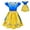 yellow, variant on Girls Snow Princess Cosplay Dress Female Cartoon Halloween Costume Fit for 2-8T Little Girls