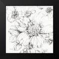 thumbnail image 2 of Audit, Lisa 20x20 Black Modern Framed Museum Art Print Titled - Summer Bloom III BW, 2 of 5