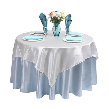 

Round Tablecloth Nordic Solid Color Tablecloth With Square Cloth Polyester Table Cover For Conference Wedding Cocktail Party Banquet-P-140cm+75cm