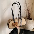 thumbnail image 4 of Bolso pequeño retro con nueva textura 2025, bolso bandolera de hombro para mujer, tejido sencillo, bolso cuadrado pequeño informal., 4 of 5