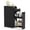 Black, variant on Gymax Slim Storage Cabinet Narrow Bathroom Cabinet w/ Slide Out Drawer & Spacious Top 2 Rolling Wheels White