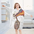 thumbnail image 5 of FORMRS Wearable Blanket Hoodie with Sleeves for Kids Cozy Flannel Sweatshirt, Colorful Skeleton, 5 of 7