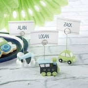 Precious Cargo Transportation Place Card Holder - Assorted Plains, Trains & Automobiles (6 Sets of 6) - Perfect Birthday or Baby Shower Favor & Decoration - Perfect for Seat Assignments or Food Labels