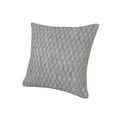 thumbnail image 4 of LR Home Ox Bay Hand-Woven Gray Diamond All-Natural Cotton Pillow Cover, 4 of 8