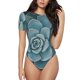 thumbnail image 1 of Fotbe Blue Color Cactus Body de Mujer con Cuello Redondo y Mangas Cortas, Sin Mangas Ajustado, Suave, Cómodo y Básico-Medium, 1 of 7