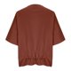 thumbnail image 5 of Camisas de Manga Larga para las Mujeres Suelto Ajuste Plisado Lino Cuello en V Cuarto Superior Manga de Moda de Color Sólido Blusa, 5 of 9