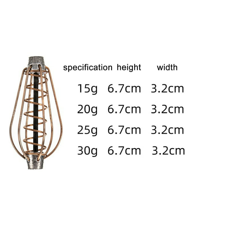 Fishing Bait Trap Cage Feeder Fishing Bait Cage Large Capacity Compact Size  Portable Reusable Luminous Feeder Basket Fishing Supplies Fluorescent