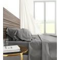 thumbnail image 3 of DUOSONG Bamboo Cotton Sheets Soft And Smooth With Viscose From Bamboo Grey King Split Head White+ Charcoal Cotton Household Supplies & Décor Bedding Sheets & Pillowcases, 3 of 5