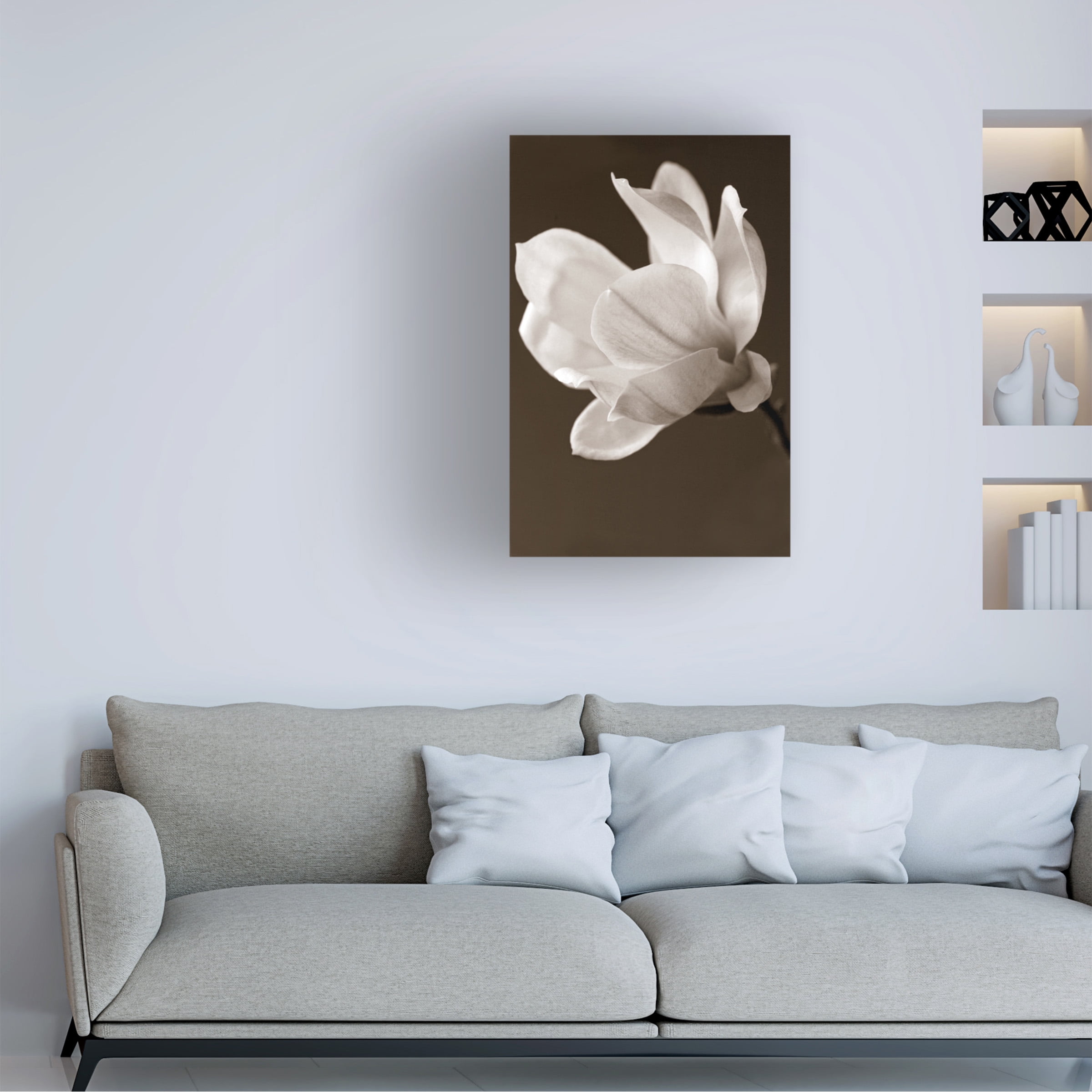 Symposium Design 'Sepia Magnolia' Canvas Art