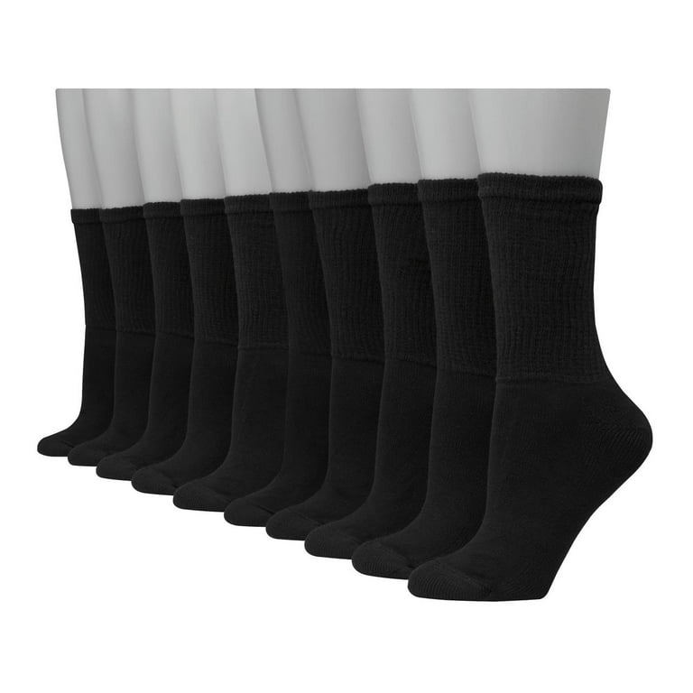 Hanes Women's Cool Comfort Crew Socks, 10-Pair Value Pack