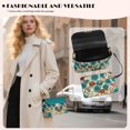 thumbnail image 3 of Pzuqiu Flower Print Crossbody Leather Bags for Women Minimalist Lightness Leather Quilted Shoulder Bag with Chain Strap Functional Fashion Casual Gifts for Women, 3 of 7
