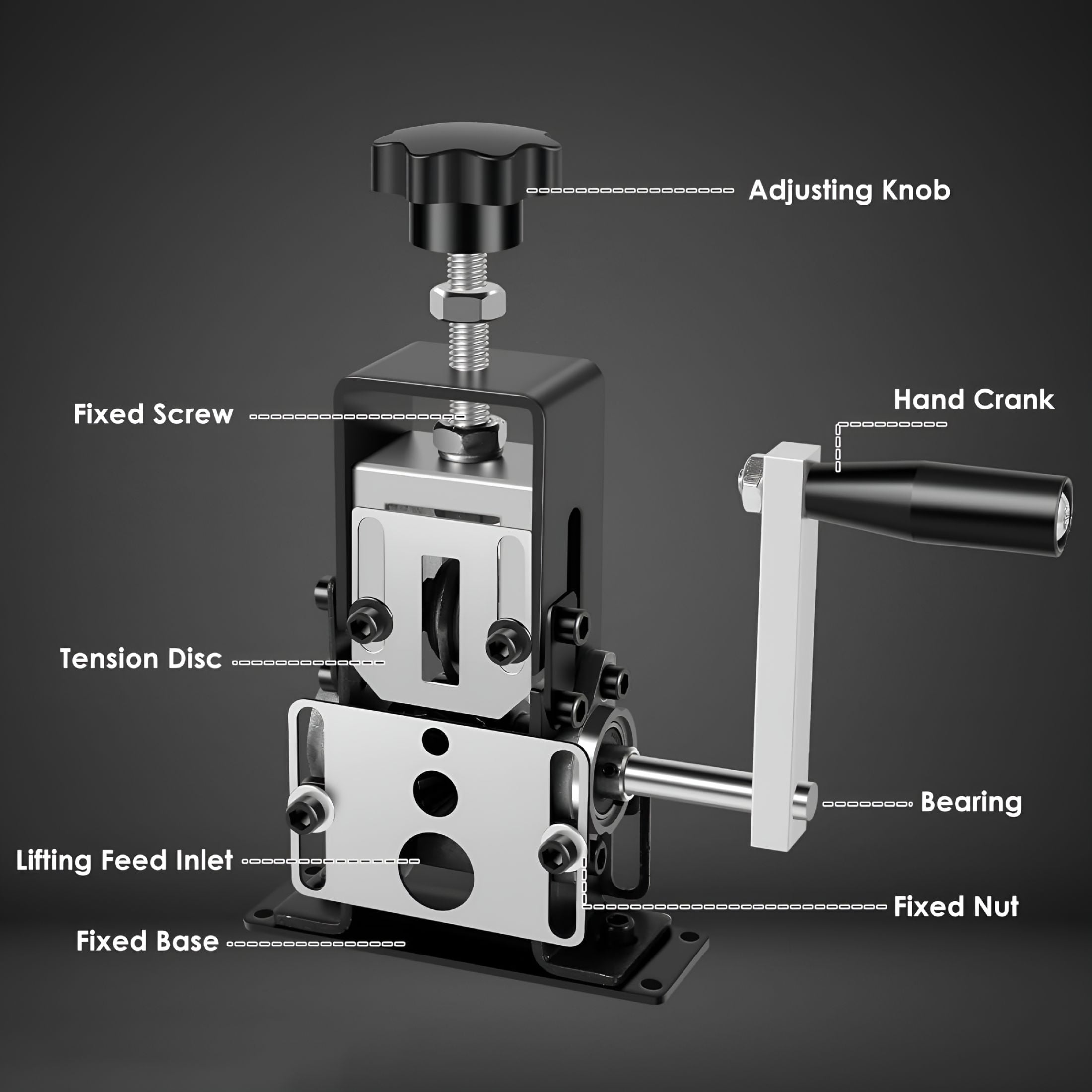 ZEPARO Manual Wire Stripping Machine Gauge Wire 0.06-1 Inches | Scrapping Copper Wire Peeler Machine | Drill Powered Hand Crank Wire Stripper Tool for Scrap Copper Recycling
