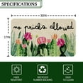 thumbnail image 6 of Spring Summer Door Mat 30 X 17 Inch No Picks Allowed Cactus Doormat Indoor Outdoor Entrance Funny Floor Mat Non Slip Summer Decor Rubber Welcome Mats, 6 of 6
