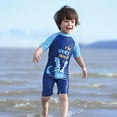 thumbnail image 2 of TAIAOJING Boys One-Pieces Dinosaur & Crocodile Swimsuit Summer Pool Hawaii Tropical Beachwear With Swim Cap Quick Dry Surf Suit For Toddler To Big Kids Sunscreen Sun Protection Birthday 6-7Y, 2 of 5