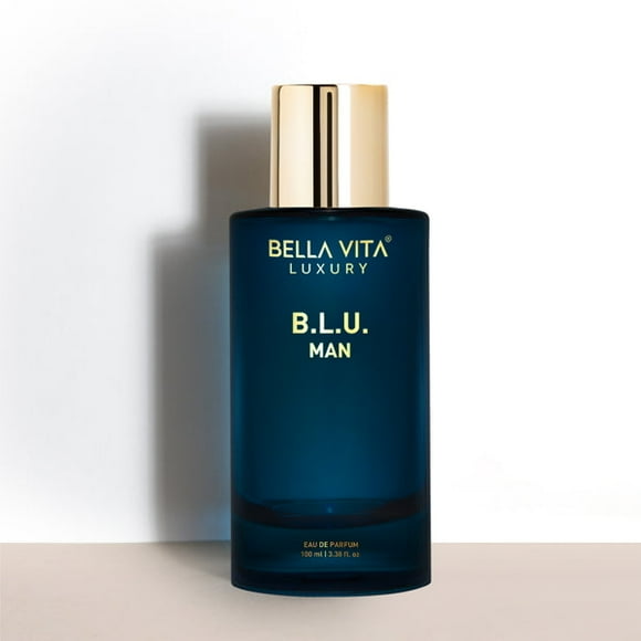 Bella Vita Luxury B.L.U Man Eau De Parfum Perfume for Men with Lemon, Apple, Musk|Fresh, Refreshing, Energising Long Lasting EDP Fragrance Scent 100Ml