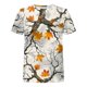 thumbnail image 4 of Tops Y Blusas de las Mujeres Estampadas Cuello Redondo Manga Corta, Poliéster Casual Top para Diario, Fiesta Y Todas las Estaciones, 4 of 5