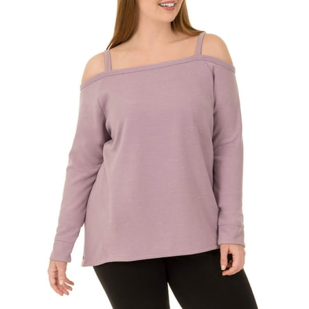 Danskin Spandex Shorts - Danskin Now Women's Plus Active Off the Shoulder Pullover Sweatshirt