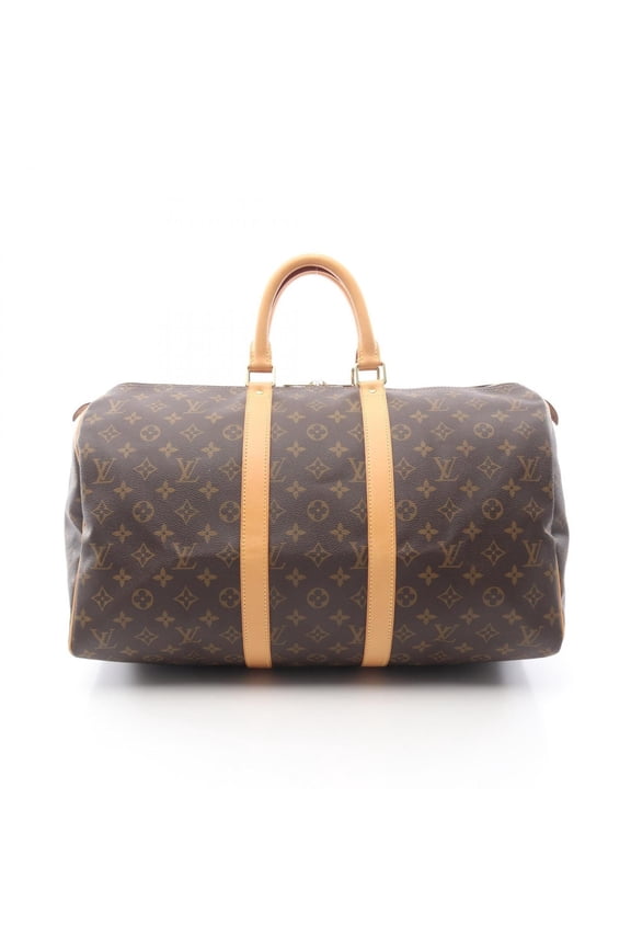 Pre-Owned Louis Vuitton Keepall 45 Monogram Boston Bag Handbag, Coated Canvas and Leather,...