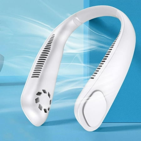 

Neck Fan Bladeless Hanging Neck Fan Bladeless Cooling Portable Neck Fan(White)