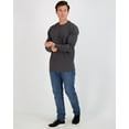 thumbnail image 4 of Real Essentials 3 Pack: Men's Cotton Performance Long Sleeve Crew Neck Pocket T-Shirt Athletic Top (Available in Big & Tall), 4 of 5