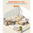 thumbnail image 2 of Calefactor eléctrico KopBeau 1500W cerámico de 4 modos para interiores, 2 of 7