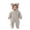 Gray, variant on Toddler Kids Girls Boys Cute Fleece Snowsuit Toddler Kids Zipper Footed Hooded Jumpsuit Rompers,Winter Fall Warm Coat Outfits