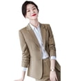 thumbnail image 4 of Traje formal de recepción para ocasiones formales de otoño, traje profesional, traje formal, traje de mujer, ropa de trabajo, temperamento, estilo diosa, lujo ligero, 4 of 5