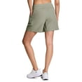 thumbnail image 2 of RBX Active Women's Knit Waist Stretch Woven Walking Short With Pockets, 2 of 4