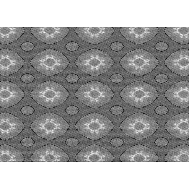 Ahgly Company Tapis Rectangulaire d'Intérieur Lavable en Machine Gris Transitionnel, 5 Pieds x 8 Pieds