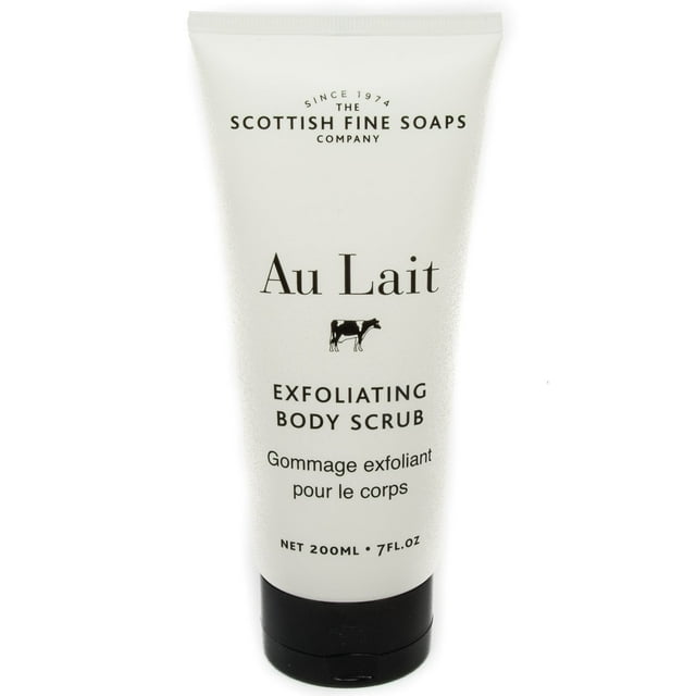Scottish Fine Soaps Company Au Lait exfoliante corporal exfoliante 7 onzas líquidas.