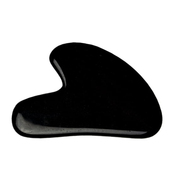 1pc Black Obsidian Gua Sha Boards Scraping Massage Tools Gua Sha Facial Tools Heart 71~83x48~55x5~6mm