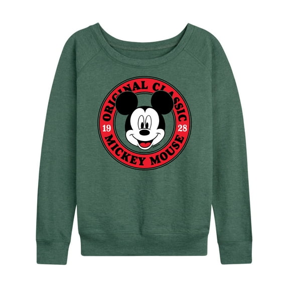 Mickey & Friends - Mickey Original Classic - Women's Lightweight French Terry Long Sleeve Shirt