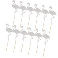 thumbnail image 1 of Lot de 12 Pcs Paillettes Forme Flamingo Décoration de Cupcakes de Fête, 1 of 8