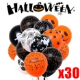 thumbnail image 2 of Globos terroríficos de látex para Halloween, juguetes para niños, esqueleto de calabaza, fantasma, Bar, decoración de fiesta, negro y naranja, 30/10 piezas, 2 of 5