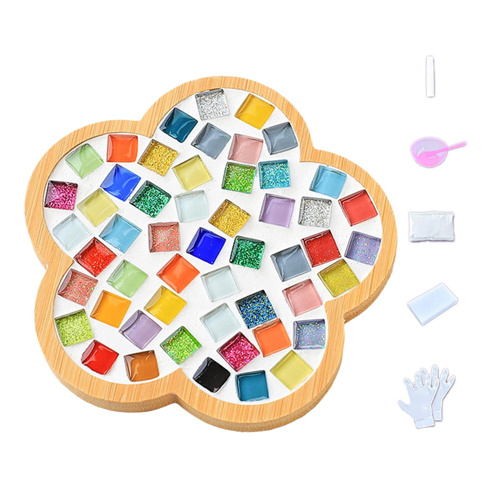 DIY Mosaic Coaster Placemat Handmade Mosaic Tiles Set Mosaic Craft