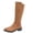 Brown, variant on Purcolt Womens Mid-Calf Boots Vintage Trendy Faux Suede Pointed Toe Block Heel Booties Comfort Casual Non-Slip Western Cowgirl Boots with Side Zip