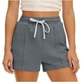 thumbnail image 3 of Zedker Women's 3" Swim Board Shorts High Waisted Swimsuit Bottoms Tummy Control Swimming Trunks with Liner Pockets Size S-XXL, 3 of 6