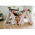 thumbnail image 2 of Foamnasium Blocksy Mini, Pink Vinyl Baby Gym & Playmat, Made in the USA, 2 of 11