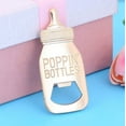 thumbnail image 3 of HLONK 12 Pack Gold Baby Bottle Shaped Bottle Opener Baby Shower Return Gifts Souvenirs Party Favors for Guests Baby Birthday Keepsake Wedding Party Decorations (Poppin Bottles), 3 of 5