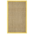 thumbnail image 3 of SAFAVIEH Natural Fiber Arbor Bordered Area Rug, Natural/Gold, 4' x 6' - Coastal Design, Natural & Gold, Seagrass, Ideal for Entryway, Kitchen, Living Room, Office, Bathroom, Bedside, 3 of 12