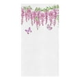 thumbnail image 2 of Spring Watercolor Pink Wisteria Flowers Microfiber Kitchen Towel for Hand Dry Bathroom Cleaning Cloth Set Beach Towels, 2 of 6