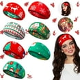 thumbnail image 1 of Xihbxyly Diademas Navideñas con Diseño Floral Bohemio, Bandas Elásticas Antideslizantes, con Motivos de Árbol de Navidad, Muñeco de Nieve y Ciervo, Ideales para Entrenamiento, Vida Cotidiana y Fiesta, 1 of 2