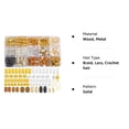 thumbnail image 7 of 133 PCS Hair Jewelry for Locs Dreadlock Accessories Hair Decoration Coils Rings Hair Cuffs Shells Imitation Wood-Like Tube Beads for Braids, 7 of 7