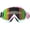 Color Pink Frame Colorful Lens, variant on Motorcycle Goggle ATV Dirt Bike Off Road Racing Motocross Goggles for Men,Women, Adults